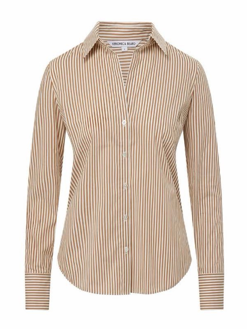 Veronica Beard Amelia Striped Button-Down Shirt Size 6 - Picture 2 of 12